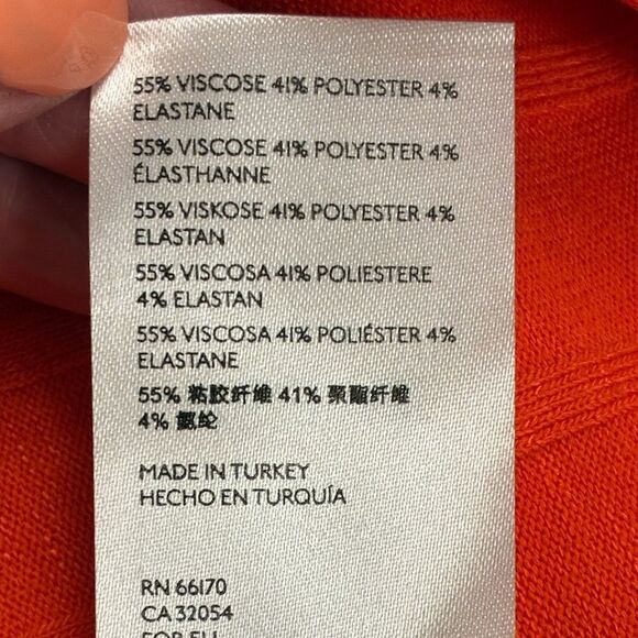 ANTHROPOLOGIE MAEVE Devine Tunic Sweater Orange Women’s Size XS - Picture 7 of 7